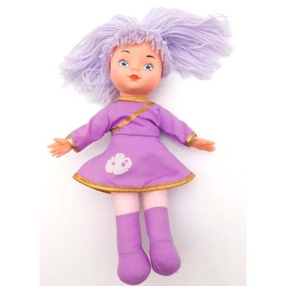 Fishell Other - Vintage Fishell Starshine Prisma Doll Purple Star Eyes Lavender Yarn Hair